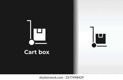 Cart Box Vector, Icon Or Logo Sign Isolated Symbol Illustration