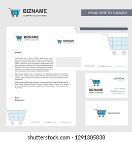 Cart Business Letterhead, Envelope and visiting Card Design vector template