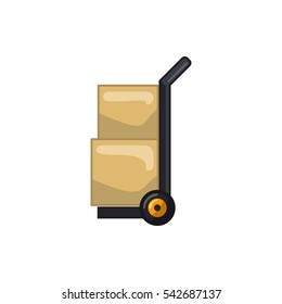 cart cargo icon illustration isolated vector sign symbol