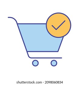Cart checkout Isolated Vector icon which can easily modify or edit
