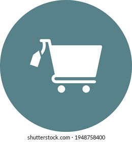 Cart, commerce, price icon vector image. Can also be used for shopping and ecommerce. Suitable for use on web apps, mobile apps and print media.