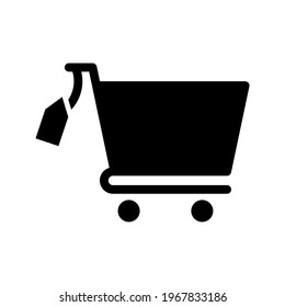Cart, commerce, price icon vector image. Can also be used for shopping and ecommerce. Suitable for use on web apps, mobile apps and print media.