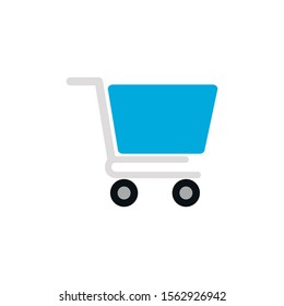 cart commerce shopping flat image icon vector illustration