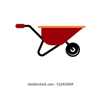 cart construction repair fix engineering tool equipment image vector icon logo