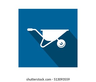 cart construction repair fix engineering tool equipment image vector icon logo