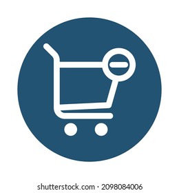 Cart delete Isolated Vector icon which can easily modify or edit

