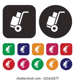 Cart delivery icon . Shipping icon