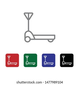 Cart, delivery, pallet vector icon . Simple element illustration from UI concept. Cart, delivery, pallet vector icon . Cargo Icon Vector Illustration