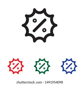 cart discount icon vector illustration