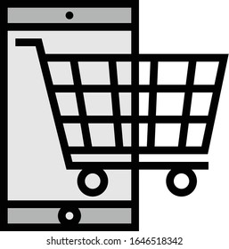Conjunto de iconos Cart - Ecommerce. Ilustración vectorial de alto nivel de calidad para el sitio web y la aplicación móvil.