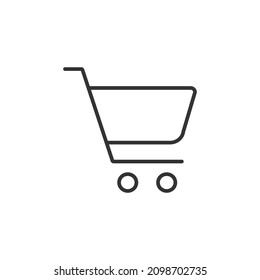 cart editable stroke icon, vector icon