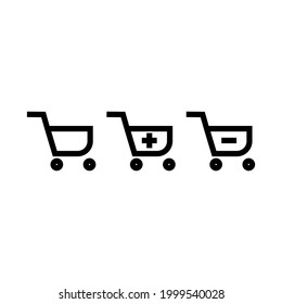 Cart, empty, trolley, basket icon vector design. Can also be used for eCommerce, shopping, business. Suitable for web apps, mobile apps and print media.