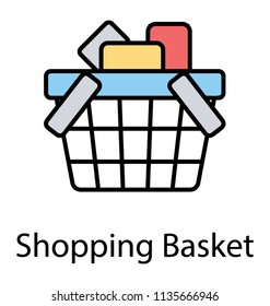 
A cart filled with gift boxes to depict the icon for gift idea
