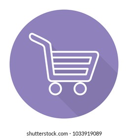 Cart flat icon