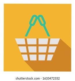 cart flat vector icon - ui icon vector