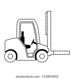 cart forklift isolated icon