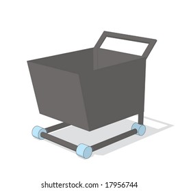 cart (gray & blue object series)