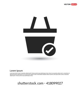 cart icon. Basket icon.