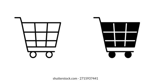 Cart icon design collection. Vector sign and symbol for UI designs