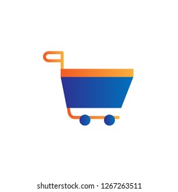 cart icon design with creative modern concept and simple logo trendy shape style design vector eps 10