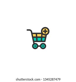 Cart icon design. e-commerce icon vector illustration