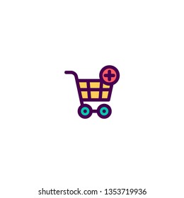Cart icon design. e-commerce icon vector illustration