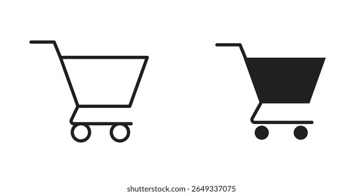 Icono de Carrito Ilustraciones de diseño. iconos web editables