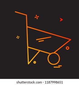 Cart icon design vector