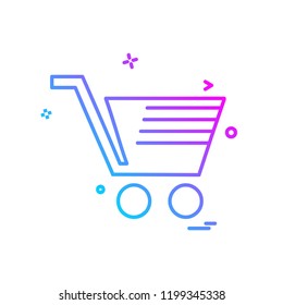 Cart icon design vector
