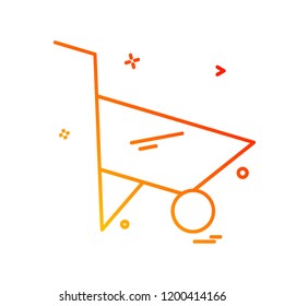 Cart icon design vector