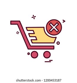 Cart icon design vector