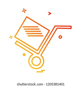 Cart icon design vector