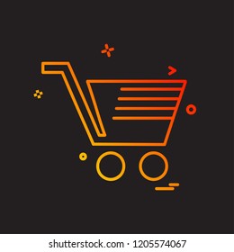 Cart icon design vector