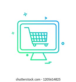 Cart icon design vector