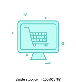 Cart icon design vector