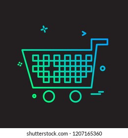 Cart icon design vector