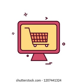 Cart icon design vector