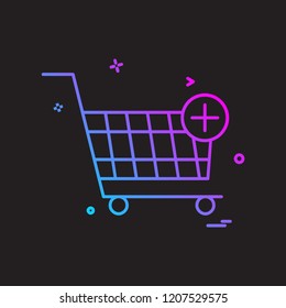 Cart icon design vector
