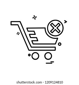 Cart icon design vector