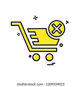 Cart icon design vector