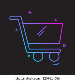 Cart icon design vector