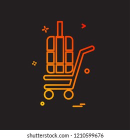 Cart icon design vector