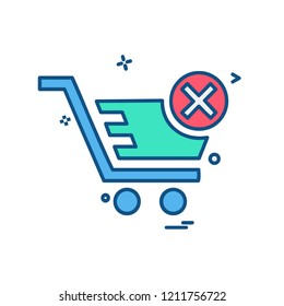 Cart icon design vector