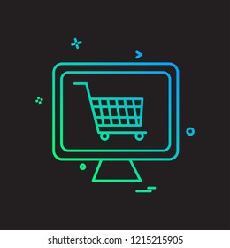 Cart icon design vector