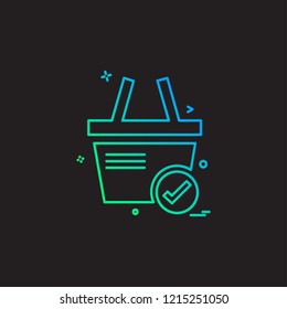 Cart icon design vector