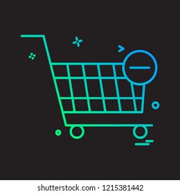 Cart icon design vector