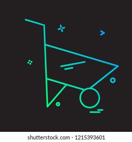Cart icon design vector