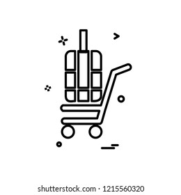 Cart icon design vector