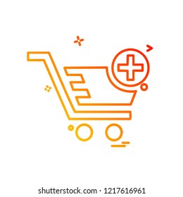 Cart icon design vector