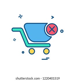 Cart icon design vector